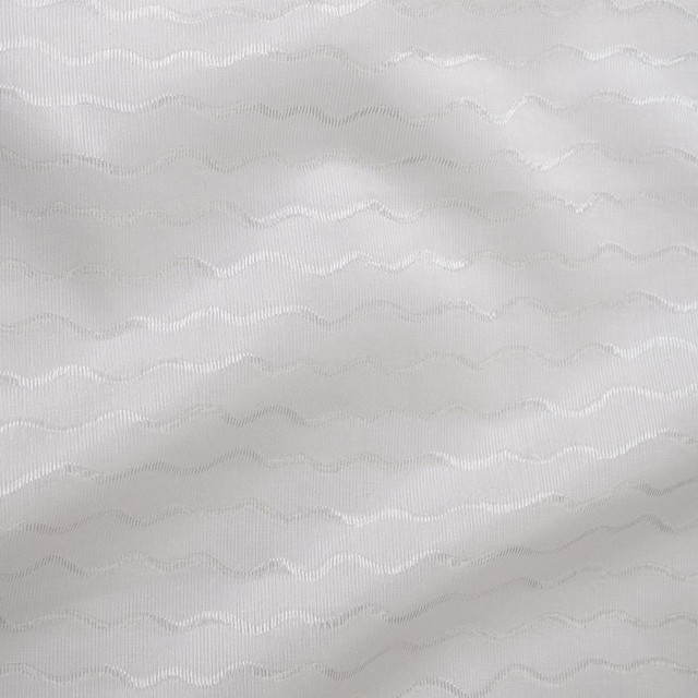 Maxwell Fabric Mariah # 201 Blanc Sheer Glam 100% POLYESTER TURKEY 125" - My Fabric Connection -