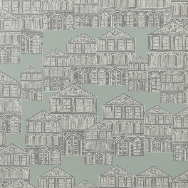 1838 Wallcoverings Wallpaper Maison (Wp) # 03 Neo Mint Elodie HALF DROP PASTE THE WALL UNITED KINGDOM V-21" 20.5"X11YD - My Fabric Connection -