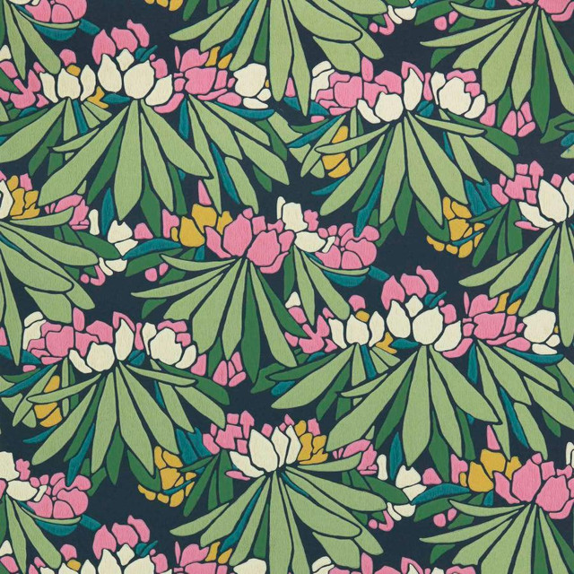 1838 Wallcoverings Wallpaper Rhododendron (Wp) # 01 Magenta V&A DECORATIVE PAPERS II STRAIGHT PASTE THE WALL UNITED KINGDOM V-17.5" 20.5"X11YD - My Fabric Connection - 1838 Wallcoverings Wallpaper Rhododendron (Wp) # 01 Magenta V&A DECORATIVE PAPERS II STRAIGHT PASTE THE WALL UNITED KINGDOM V-17.5" 20.5"X11YD - My Fabric Connection -