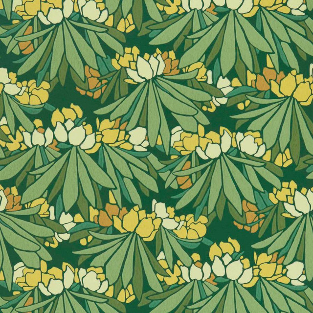 1838 Wallcoverings Wallpaper Rhododendron (Wp) # 02 Yellow V&A DECORATIVE PAPERS II STRAIGHT PASTE THE WALL UNITED KINGDOM V-17.5" 20.5"X11YD - My Fabric Connection - 1838 Wallcoverings Wallpaper Rhododendron (Wp) # 02 Yellow V&A DECORATIVE PAPERS II STRAIGHT PASTE THE WALL UNITED KINGDOM V-17.5" 20.5"X11YD - My Fabric Connection -