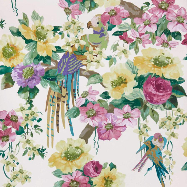1838 Wallcoverings Wallpaper Floral Serenade (Wp) # 03 Summer V&A DECORATIVE PAPERS II HALF DROP PASTE THE WALL UNITED KINGDOM V-21" 20.5"X11YD - My Fabric Connection - 1838 Wallcoverings Wallpaper Floral Serenade (Wp) # 03 Summer V&A DECORATIVE PAPERS II HALF DROP PASTE THE WALL UNITED KINGDOM V-21" 20.5"X11YD - My Fabric Connection -