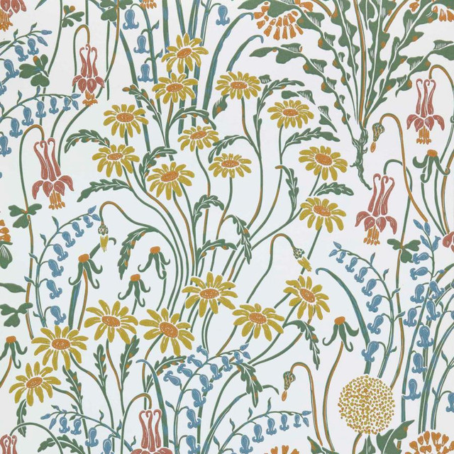 1838 Wallcoverings Wallpaper Flower Meadow (Wp) # 04 Spring V&A DECORATIVE PAPERS II HALF DROP PASTE THE WALL UNITED KINGDOM V-21" 20.5"X11YD - My Fabric Connection - 1838 Wallcoverings Wallpaper Flower Meadow (Wp) # 04 Spring V&A DECORATIVE PAPERS II HALF DROP PASTE THE WALL UNITED KINGDOM V-21" 20.5"X11YD - My Fabric Connection -