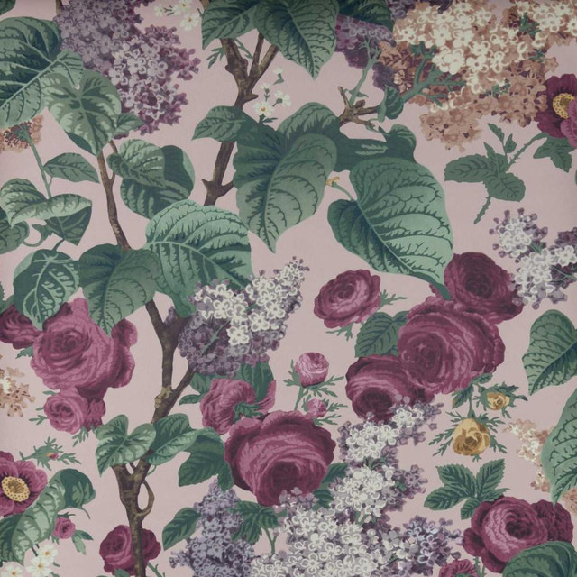 1838 Wallcoverings Wallpaper Floribunda (Wp) # 02 Blush V&A DECORATIVE PAPERS HALF DROP PASTE THE WALL UNITED KINGDOM V-33" 27.5"X11YD - My Fabric Connection - 1838 Wallcoverings Wallpaper Floribunda (Wp) # 02 Blush V&A DECORATIVE PAPERS HALF DROP PASTE THE WALL UNITED KINGDOM V-33" 27.5"X11YD - My Fabric Connection -