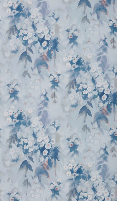 1838 Wallcoverings Wallpaper Cascade (Wp) # 03 Cornflower Essence STRAIGHT PASTE THE WALL UNITED KINGDOM V-18.5" 20.5"X11YD - My Fabric Connection -