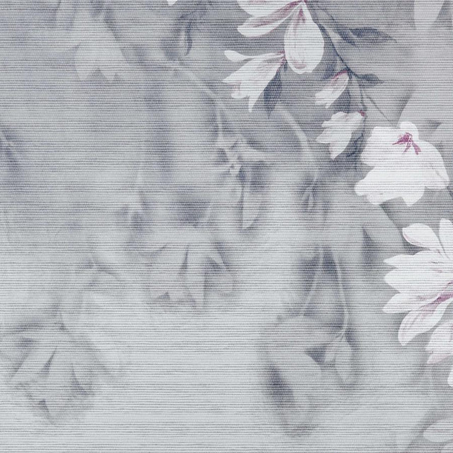 1838 Wallcoverings Wallpaper Trailing Magnolia Paperweave (Wp) # 01 Mist Pavilion STRAIGHT PASTE THE WALL UNITED KINGDOM V-118.1"H-66.9" 33.5"X6.5YD - My Fabric Connection -