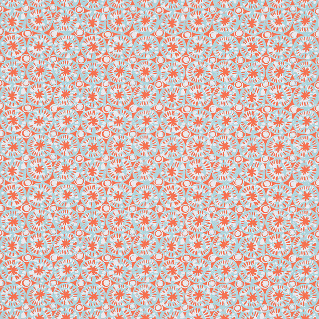 Thibaut Wallpaper Sand Dollar Coral and Blue T15857 Wallpaper Non Woven Wallpaper U.S.A </p><p>Repeat: H: , V: 6.25 (15.88 cm) 27 in (68.58 cm) - My Fabric Connection - Thibaut Wallpaper Sand Dollar Coral and Blue T15857 Wallpaper Non Woven Wallpaper U.S.A </p><p>Repeat: H: , V: 6.25 (15.88 cm) 27 in (68.58 cm) - My Fabric Connection -