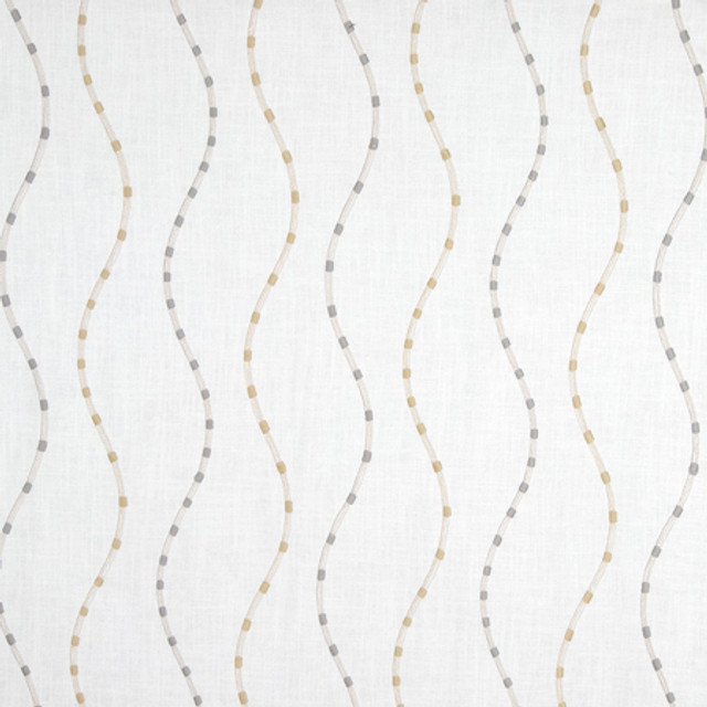 Carole Fabric Entertaining Glacier Earthbound Base: 70% Viscose, 30% Linen Embr: 72% Cotton, 28% Polyester N/A 12 3/8" V, 13 1/8" H 51" - My Fabric Connection -
