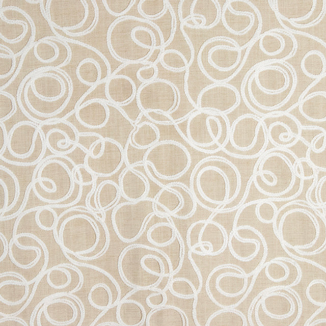 Carole Fabric Lost And Found Flax Earthbound 100% Polyester 50,000 Wyzenbeek Double Rubs 18 1/4" V, 18" H 54" - My Fabric Connection -