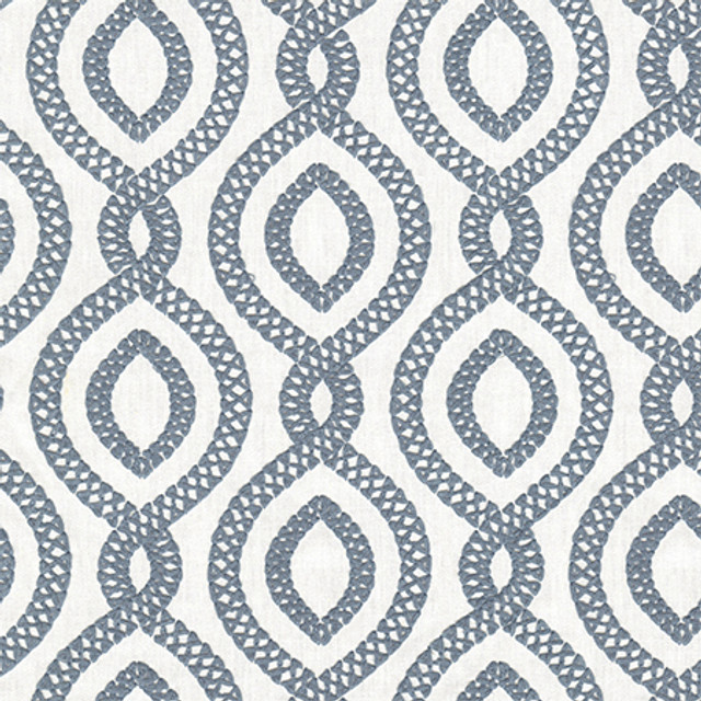 Carole Fabric Historic District Sky Making Waves Base: 68% Polyester, 21% Linen, 11% Cotton Embr: 100% Polyester 51,000 Wyzenbeek Double Rubs 6 1/4" V, 3 1/4" H HD 54" - My Fabric Connection - Carole Fabric Historic District Sky Making Waves Base: 68% Polyester, 21% Linen, 11% Cotton Embr: 100% Polyester 51,000 Wyzenbeek Double Rubs 6 1/4" V, 3 1/4" H HD 54" - My Fabric Connection -