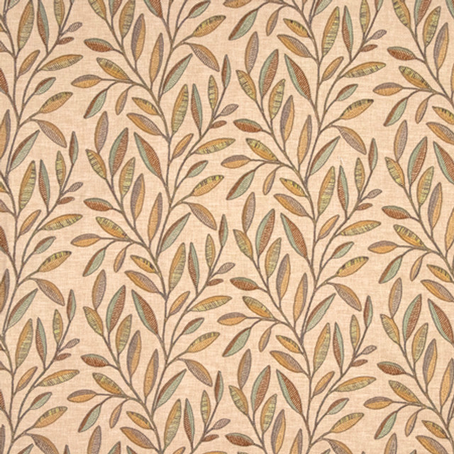 Carole Fabric Role To Play Autumn Serene Green Base: 52% Cotton, 48% Polyester Embr: 60% Viscose, 28% Cotton, 12% Polyester 51,000 Wyzenbeek Double Rubs 9 1/2" V, 17 1/4" H 52" - My Fabric Connection -