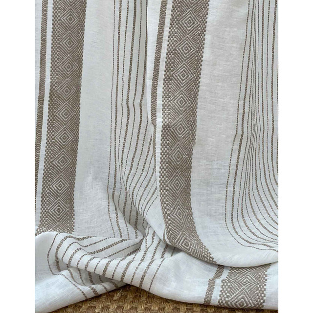 Gaston Y Daniela Drapery GDT5740.001.0 Drapery LINEN - 76%;VISCOSE - 24% Turkiye </p><p>Repeat: H: , V: 27.5 21 - My Fabric Connection -
