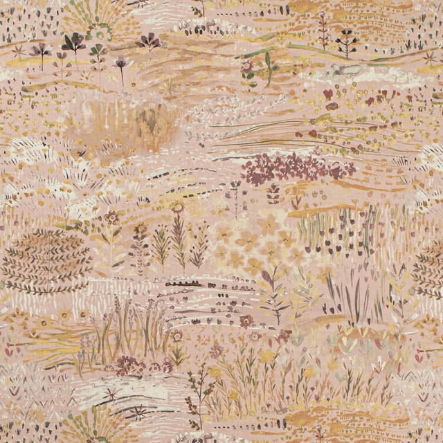 Charlotte Fabric CB800-520 Shades of Wild Rose 95% Polyester, 5% Linen Asia Exceeds 100,000 Wyzenbeek Rubs (Heavy Duty) Horizontal 27.25" x Vertical 26.75" 54 Inches - My Fabric Connection -