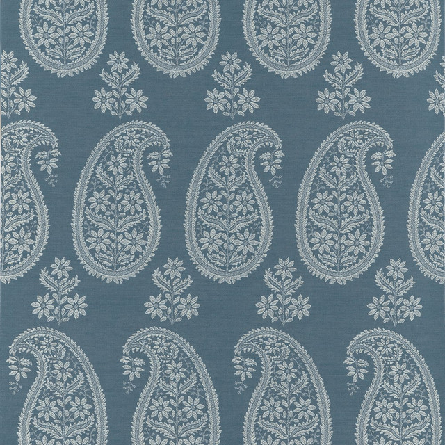 Thibaut Wallpaper Campania Paisley Blue AT16110 Wallpaper Non Woven Wallpaper U.S.A </p><p>Repeat: H: , V: 25.5 (64.77 cm) 27 in (68.58 cm) - My Fabric Connection - Thibaut Wallpaper Campania Paisley Blue AT16110 Wallpaper Non Woven Wallpaper U.S.A </p><p>Repeat: H: , V: 25.5 (64.77 cm) 27 in (68.58 cm) - My Fabric Connection -