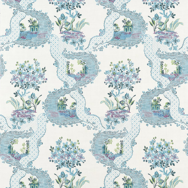 Thibaut Wallpaper Antoinette Blue and Plum AT16157 Wallpaper Non Woven Wallpaper U.S.A </p><p>Repeat: H: , V: 22.5 (57.15 cm) 27 in (68.58 cm) - My Fabric Connection - Thibaut Wallpaper Antoinette Blue and Plum AT16157 Wallpaper Non Woven Wallpaper U.S.A </p><p>Repeat: H: , V: 22.5 (57.15 cm) 27 in (68.58 cm) - My Fabric Connection -