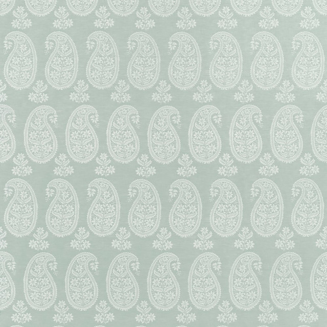 Thibaut Fabric Campania Paisley Sage AW16112 Fabric U.S.A 16000 Martindale </p><p>Repeat: H: 7 in (17.78 cm), V: 24.5 (62.23 cm) 54 in (137.16 cm) - My Fabric Connection - Thibaut Fabric Campania Paisley Sage AW16112 Fabric U.S.A 16000 Martindale </p><p>Repeat: H: 7 in (17.78 cm), V: 24.5 (62.23 cm) 54 in (137.16 cm) - My Fabric Connection -
