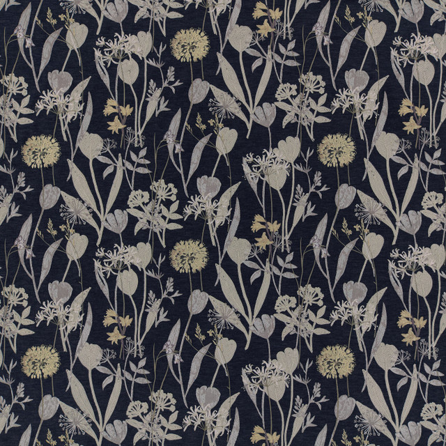 Marcus William Fabric Ambler 3 Raven Fabric 73%Pol 27%Cot %Vemb India </p><p>Repeat: H: 25.125, V: 13.5 51 in - My Fabric Connection -