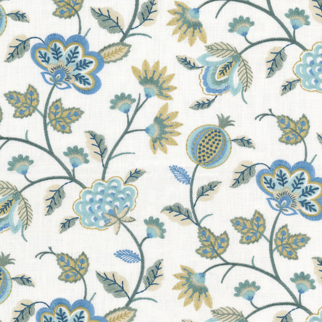Stout Fabric Gardenparty 1 Opal Fabric 100%Cot %Vemb India </p><p>Repeat: H: 25.75, V: 2 52 in - My Fabric Connection - Stout Fabric Gardenparty 1 Opal Fabric 100%Cot %Vemb India </p><p>Repeat: H: 25.75, V: 2 52 in - My Fabric Connection -