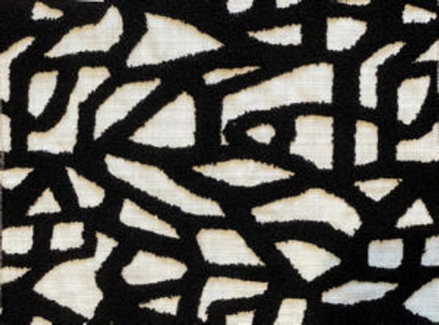Norbar Fabric Jargon Black White PRISM ELEMENTS 57% POLYESTER 43% ACRYLIC CHINA 13 1/2"V - 11 3/4"H 52 - My Fabric Connection -