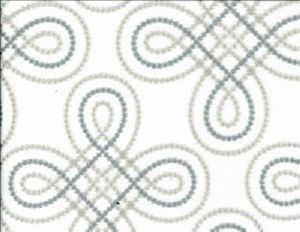 Norbar Fabric Margie Metal Blue PRISM ELEMENTS 76% POLYESTER - 24% COTTON INDIA 9"V 10 1/4"H 53 - My Fabric Connection -