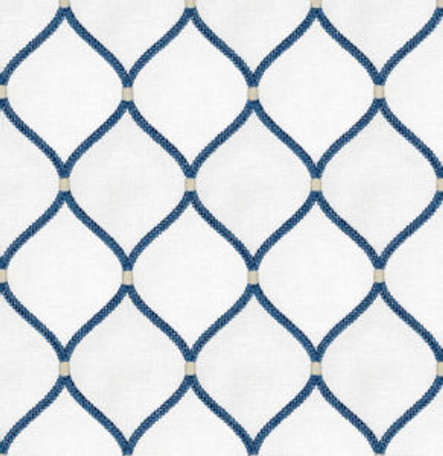 Norbar Fabric Batik Ivory Navy PRISM SEAVIEW 52 COT/18 POLY/4 LIN/26 RAY 6 3/4"V - 4"H 52 - My Fabric Connection - Norbar Fabric Batik Ivory Navy PRISM SEAVIEW 52 COT/18 POLY/4 LIN/26 RAY 6 3/4"V - 4"H 52 - My Fabric Connection -