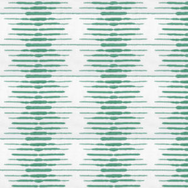 Norbar Fabric Quincy White Leaf PRISM SEAVIEW 70% COTTON - 30% POLYESTER INDIA 3 3/4"V - 8 3/4"H 52 - My Fabric Connection -