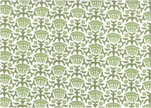 Norbar Fabric York Olive ROMANCE 100% COTTON SPAIN 3 1/2"V 2 1/4"H 55" - My Fabric Connection -