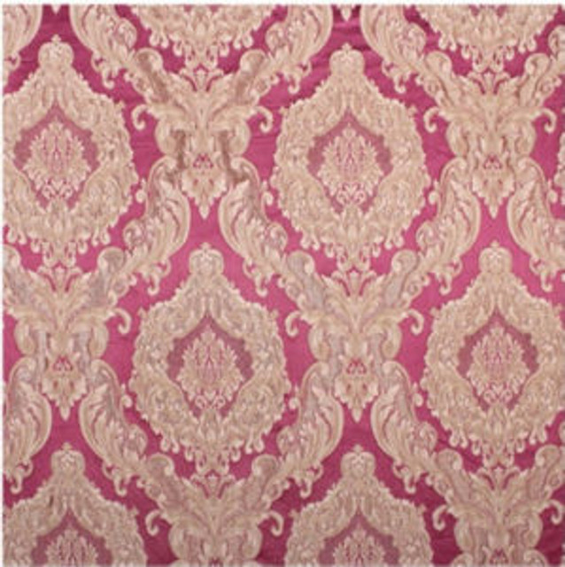 Norbar Fabric Valencia Magenta SYMPHONY 100% POLYESTER 19"V 14 1/4"H 53 - My Fabric Connection -