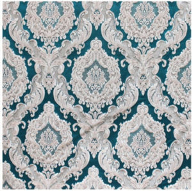 Norbar Fabric Valencia Peacock SYMPHONY 100% POLYESTER 19"V 14 1/4"H 53 - My Fabric Connection - Norbar Fabric Valencia Peacock SYMPHONY 100% POLYESTER 19"V 14 1/4"H 53 - My Fabric Connection -