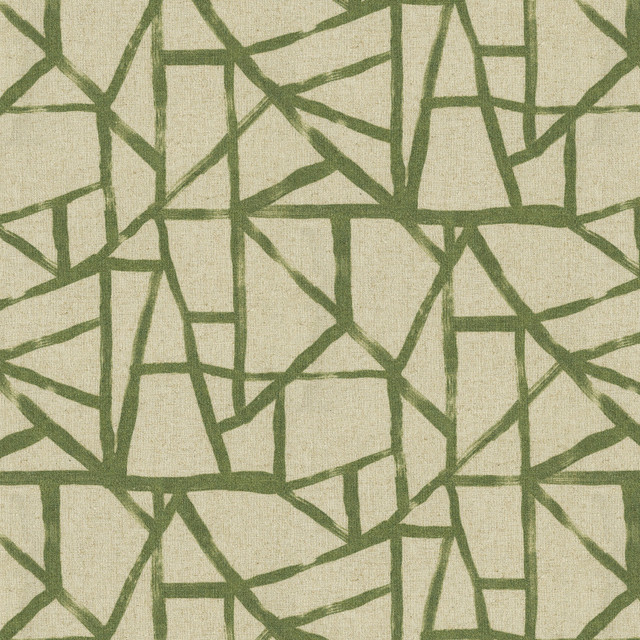 PK Lifestyles Fabric What's Your Angle Loden 472510 Expressionist VI 90% Polyester, 10% Linen China 51000 H: 13.5, V: 25.25 54 - My Fabric Connection -