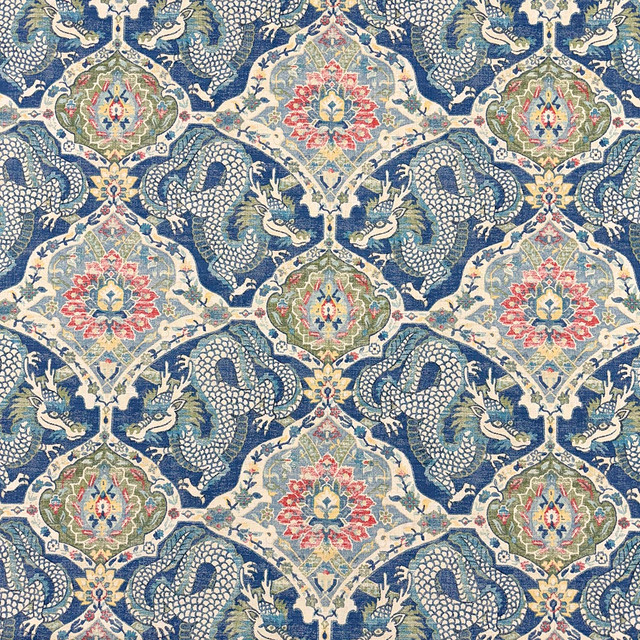 Magnolia Fabric Bastian Bluegreen - 100% Cotton Pakistan 50000 Horizontal: 26.88 and Vertical: 24.5 54.4 - My Fabric Connection -