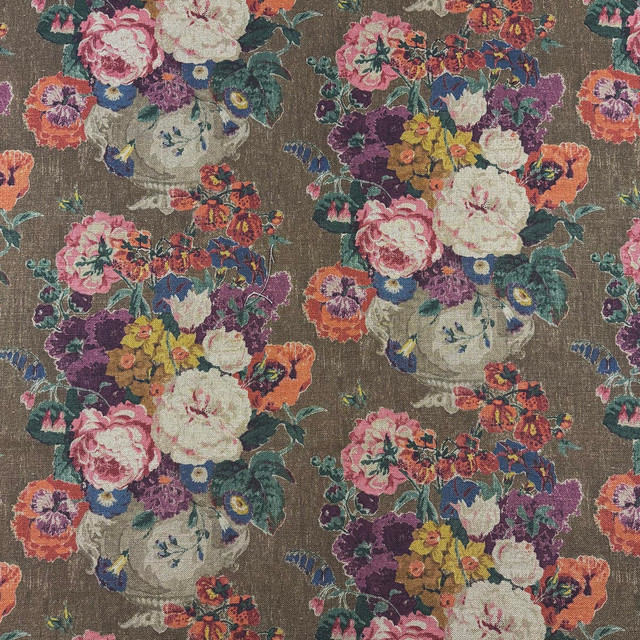 Magnolia Fabric Posey Sepia - 55% Linen, 45% Viscose Spain 13500 MARTINDALE Horizontal: 13.5 and Vertical: 20.25 54 - My Fabric Connection - Magnolia Fabric Posey Sepia - 55% Linen, 45% Viscose Spain 13500 MARTINDALE Horizontal: 13.5 and Vertical: 20.25 54 - My Fabric Connection -