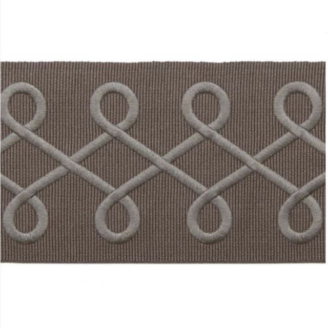 RM CoCo Trim BD108 BORDER 3.125" Toffee Creative Threads 95% Rayon 5% Polyester See Sample 0 Horizontal: 1.375 and Vertical: 0 3.125 - My Fabric Connection -
