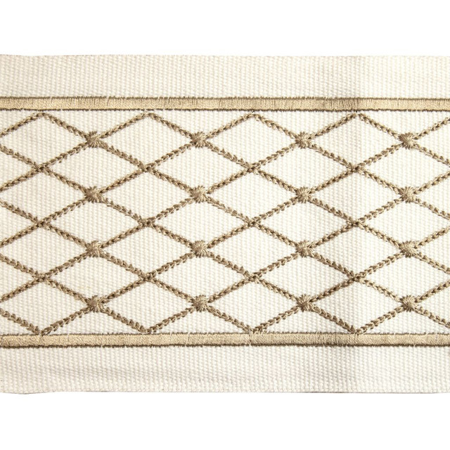 RM CoCo Trim BD129 Border 4" Sandstone Creative Threads IV 100% Cotton Base 100% Rayon Embroidery See Sample 0 Horizontal: 4 and Vertical: 1.25 4 - My Fabric Connection -