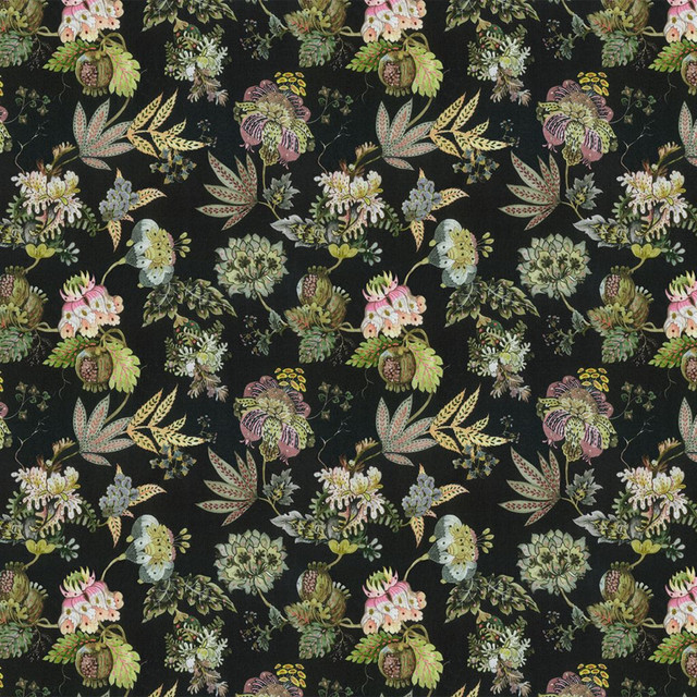 RM CoCo Fabric Berkshire Meadow Ember Painter's Palette Titanium White To Lamp Black 62% Viscose 14% Linen 24% Cotton See Sample 0 Horizontal: 16.54 and Vertical: 15.75 57.08 - My Fabric Connection -