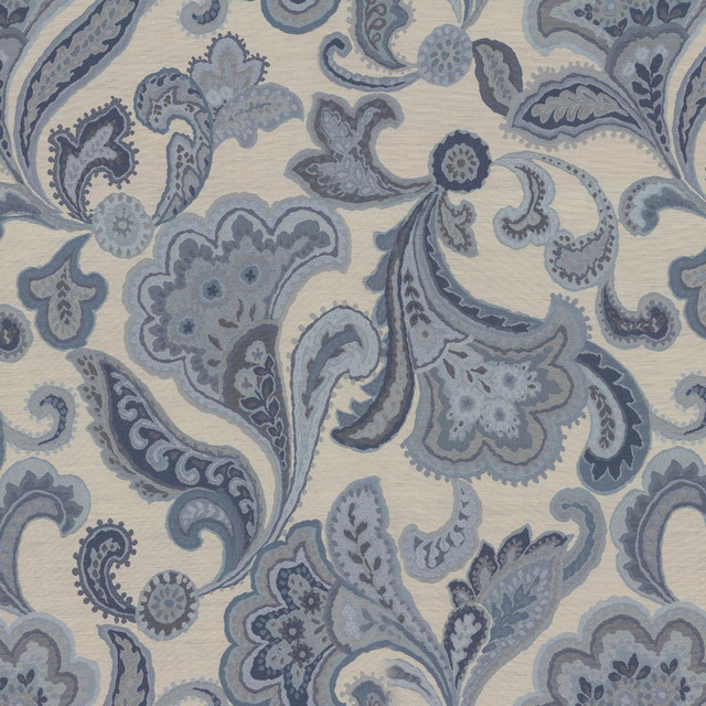 RM CoCo Fabric McCamey Floral Horizon Gemstones II Ice Blue Larimar to Lazuli 34% Viscose 28% Polyester 21% Linen 11% Cotton 6% Silk See Sample 0 Horizontal: 25.98 and Vertical: 26.77 54 - My Fabric Connection -