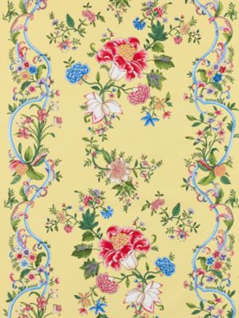 Scalamandre Fabric Camellia Trellis Butter Blue SC166480002 THE METROPOLITAN MUSEUM OF ART 100% COTTON FRANCE LIGHT DUTY Horizontal: 41" and Vertical: 27.5" 55 - My Fabric Connection - Scalamandre Fabric Camellia Trellis Butter Blue SC166480002 THE METROPOLITAN MUSEUM OF ART 100% COTTON FRANCE LIGHT DUTY Horizontal: 41" and Vertical: 27.5" 55 - My Fabric Connection -