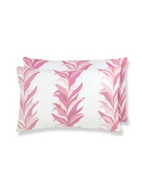 Scalamandre Pillows Chira Island Pillow 14 X 22 - Azalea HNLBDK166520002 COLOR POP 100% LINEN U.S.A. Horizontal: and Vertical: 0 - My Fabric Connection -