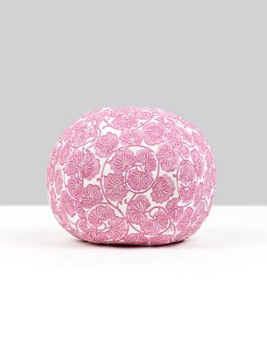 Scalamandre Pillows May Pillow 12 Dia - Azalea HNRADK166560004 COLOR POP 90% COTTON 10% LINEN U.S.A. Horizontal: and Vertical: 0 - My Fabric Connection -