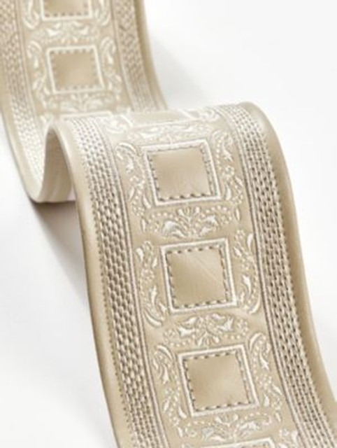 Scalamandre Trim Archduke Embroidered Tape Camel SCT33390003 THE METROPOLITAN MUSEUM OF ART 75% POLYURETHANE 17% POLYESTER 8% VISCOSE INDIA LIGHT DUTY Horizontal: 3.15" and Vertical: 0" 3 - My Fabric Connection - Scalamandre Trim Archduke Embroidered Tape Camel SCT33390003 THE METROPOLITAN MUSEUM OF ART 75% POLYURETHANE 17% POLYESTER 8% VISCOSE INDIA LIGHT DUTY Horizontal: 3.15" and Vertical: 0" 3 - My Fabric Connection -