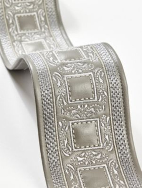 Scalamandre Trim Archduke Embroidered Tape Slate SCT33390004 THE METROPOLITAN MUSEUM OF ART 75% POLYURETHANE 17% POLYESTER 8% VISCOSE INDIA LIGHT DUTY Horizontal: 3.15" and Vertical: 0" 3 - My Fabric Connection - Scalamandre Trim Archduke Embroidered Tape Slate SCT33390004 THE METROPOLITAN MUSEUM OF ART 75% POLYURETHANE 17% POLYESTER 8% VISCOSE INDIA LIGHT DUTY Horizontal: 3.15" and Vertical: 0" 3 - My Fabric Connection -