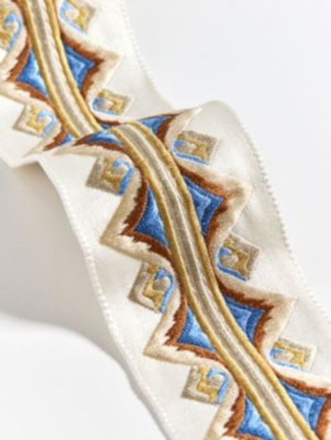 Scalamandre Trim Flamme Embroidered Tape Autumn SCT33350004 THE METROPOLITAN MUSEUM OF ART 56% VISCOSE 30% SILK 14% COTTON INDIA LIGHT DUTY Horizontal: 1.75" and Vertical: 0" 3 - My Fabric Connection - Scalamandre Trim Flamme Embroidered Tape Autumn SCT33350004 THE METROPOLITAN MUSEUM OF ART 56% VISCOSE 30% SILK 14% COTTON INDIA LIGHT DUTY Horizontal: 1.75" and Vertical: 0" 3 - My Fabric Connection -