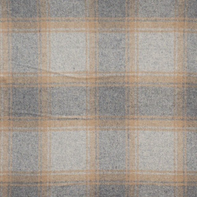 Maxwell Fabric Piccadilly # 411 Greige Menswear Ii-Plaids & Checks 40% WOOL
35% POLYESTER
15% NYLON
10% ACRYLIC INDIA V-6.3" H-6.8" 54" - My Fabric Connection -