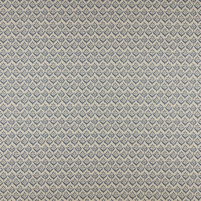 Maxwell Fabric Aster # 555 Navy Print Gallery Iii 85% COTTON
15% LINEN SPAIN V-2.9" H-3.5" 55" - My Fabric Connection -