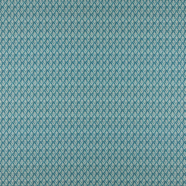 Maxwell Fabric Stratton # 572 Peacock Print Gallery Iii 85% COTTON
15% LINEN SPAIN V-3.3" H-1.4" 55" - My Fabric Connection -