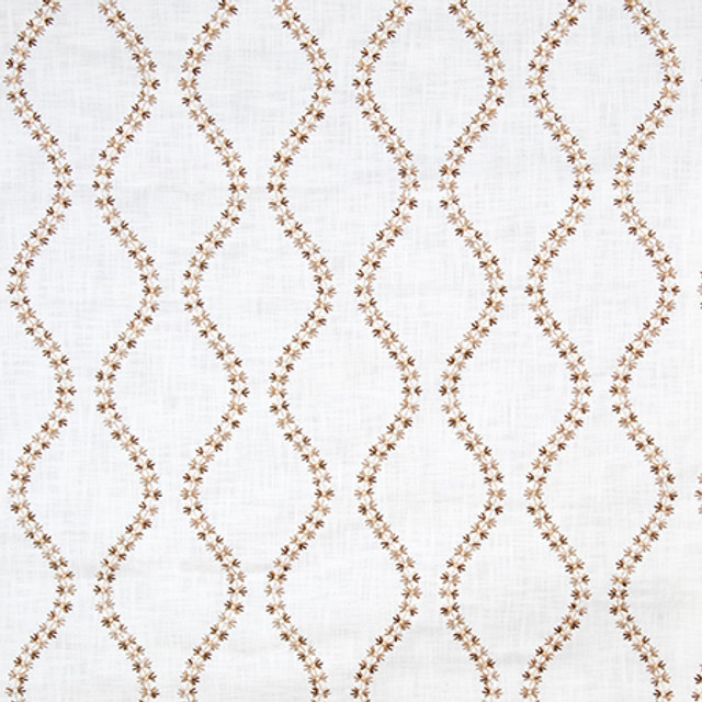 Carole Fabric Garden Market Sand English Garden Base: 100% Cotton Embr: 100% Viscose N/A 7 7/8" V, 6 1/4" H 52*" - My Fabric Connection -