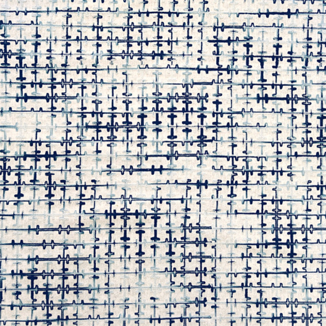 Carole Fabric Crossroads Ocean Go West Base: 90% Linen, 10% Cotton Embr: 100% Acrylic N/A 2" V, 2" H 54*" - My Fabric Connection -