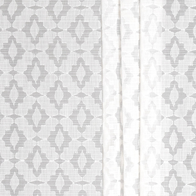 Carole Fabric Perfect Day Ivory Sheer Impressions 51% Recycled Polyester, 49% Polyester N/A 15 3/4" V, 3 1/8" H 130" - My Fabric Connection -