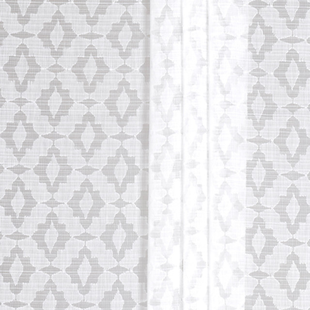 Carole Fabric Perfect Day White Sheer Impressions 51% Recycled Polyester, 49% Polyester N/A 15 3/4" V, 3 1/8" H 130" - My Fabric Connection -