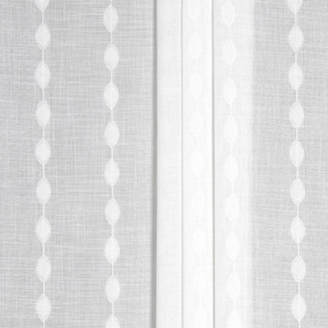 Carole Fabric Stunning Sight Frost Sheer Impressions 100% Polyester N/A 1 3/4" V, 6 3/8" H 118" - My Fabric Connection -