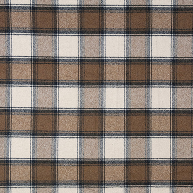 Carole Fabric Kingsley Walnut Well Suited 40% Wool, 35% Polyester, 15% Nylon, 10% Acrylic 51,000 Wyzenbeek Double Rubs 7 1/2" V, 6 3/4" H 54" - My Fabric Connection -